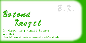 botond kasztl business card